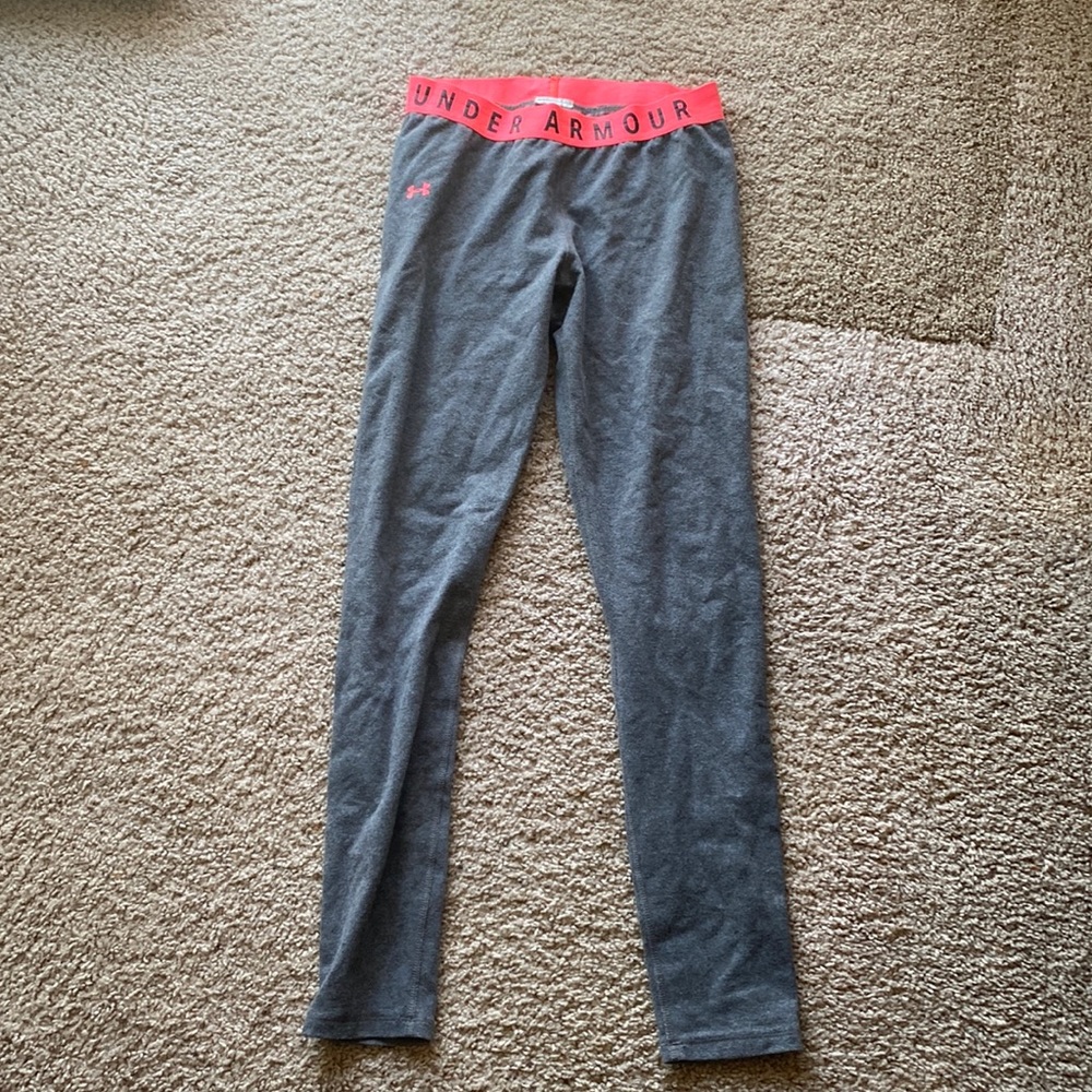 Under Armour Gray and Hot Pink Leggins